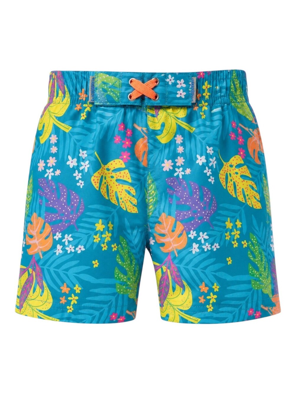 Rugged Butts Neon Tiki Vibes Colorful Bright Florescent Swim Trunks Boys 18-24mo